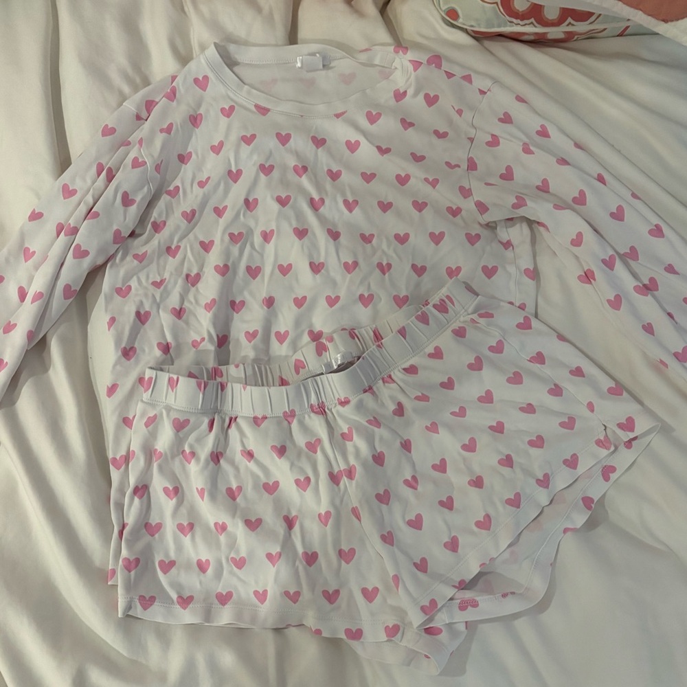 Lake Pink Hearts Pajama Set